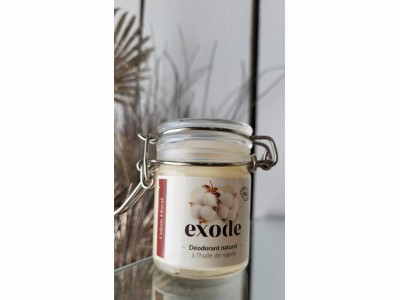 L'Herbier de Sophie - Baume Déodorant - EXODE - Fleur de coton - pot de 30 gr