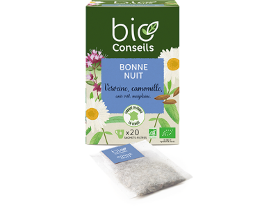 L'Herbier de Sophie - Bonne nuit BIO - BioConseils - 20 sachets filtres 