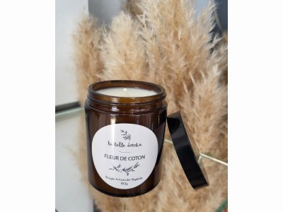 L'Herbier de Sophie - Bougie fleur de coton - La belle datcha Vendée - pot 160 gr