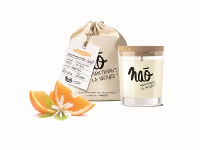 L'Herbier de Sophie - Bougie parfumée biologique à la Fleur d'Oranger - Nao - 200g