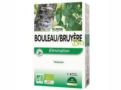 L'Herbier de Sophie - Bouleau / Bruyère BIO - Biotechnie - 20 ampoules 