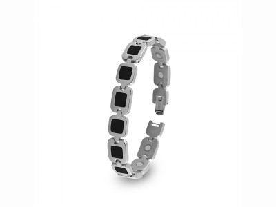 L'Herbier de Sophie - Bracelet magnétique Aphrodite - Noir - 21 cm- auris