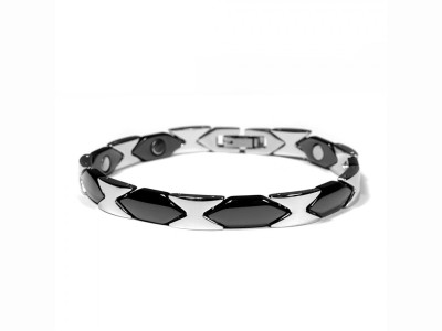 L'Herbier de Sophie - Bracelet magnétique ÉOS noir - 21,5 cm