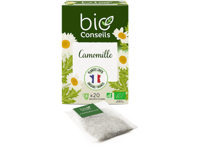 L'Herbier de Sophie - Camomille BIO - BioConseils - 20 sachets filtres