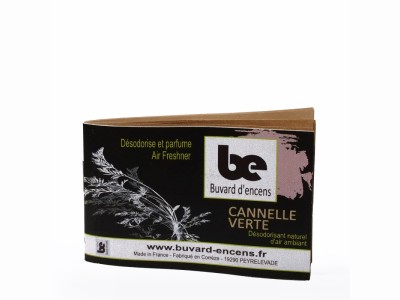 L'Herbier de Sophie - Carnet d'encens Cannelle Verte - 36 feuilles d'encens