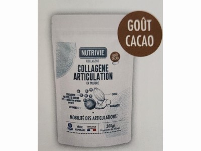 L'Herbier de Sophie - Collagène Articulation - Nutrivie - 300 gr Cacao poudre