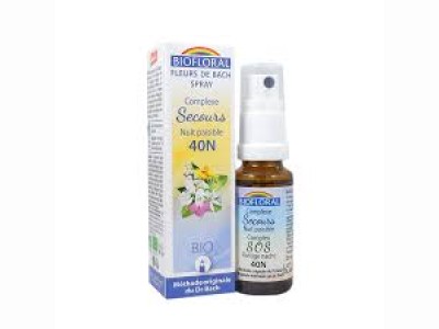 L'Herbier de Sophie - Complexe secours nuit paisible N°40N - Spray - Biofloral - 20 ml