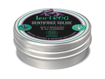 L'Herbier de Sophie - Dentifrice solide aux 2 menthes et au charbon BIO - 50g