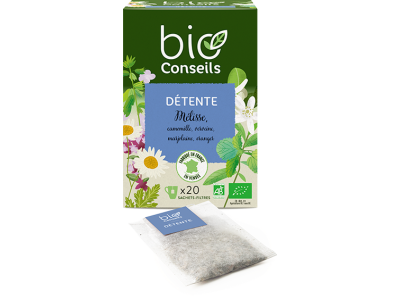 L'Herbier de Sophie - Détente BIO - BioConseils - 20 sachets filtres