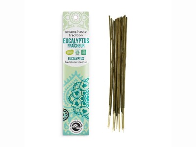L'Herbier de Sophie - Encens haute tradition Eucalyptus Fraîcheur - Aromandise - 20 bâtonnets