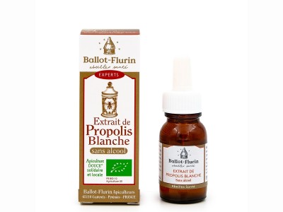 L'Herbier de Sophie - Extrait de propolis blanche sans alcool BIO - Ballot Flurin - 15 ml