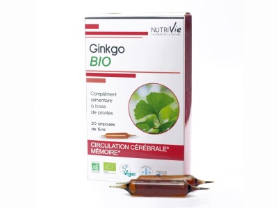 L'Herbier de Sophie - Ginkgo BIO - Nutrivie - 20 ampoules