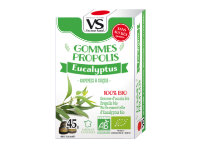 L'Herbier de Sophie - Gommes propolis eucalyptus BIO - Vecteur Santé - 45g
