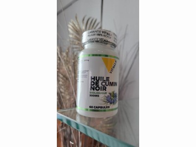 L'Herbier de Sophie - HUILE DE CUMIN NOIR BIO* 500mg - Vitall+ - 60 capsules 