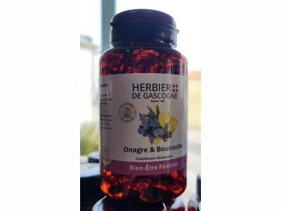 L'Herbier de Sophie - Huile de Onagre / Bourrache - L'Herbier de Gascogne - 200 capsules