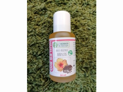L'Herbier de Sophie - Huile végétale d'Hibiscus BIO - L'Herbier de Gascogne - 50 ml