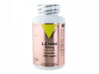 L'Herbier de Sophie - L-Lysine 500mg  - Vitall+ - 120 gélules végétales