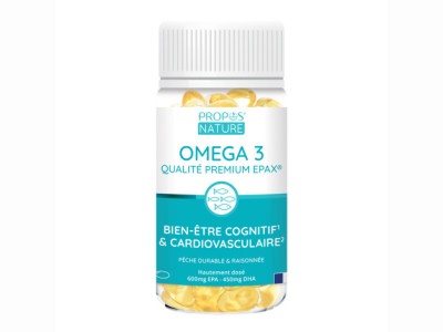 L'Herbier de Sophie - Omega 3 EPAX - Qualité Prémium- Propos Nature - 60 capsules origine marine