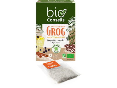 L'Herbier de Sophie - Préparation pour Grog BIO - BioConseils - 20 sachets filtres