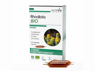 L'Herbier de Sophie - Rhodiola BIO - Nutrivie - 20 ampoules