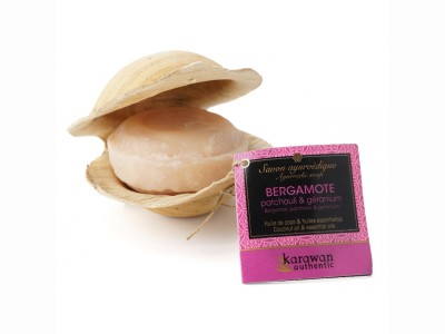 L'Herbier de Sophie - Savon ayurvédique Bergamote - Karawan Authentic - 100g