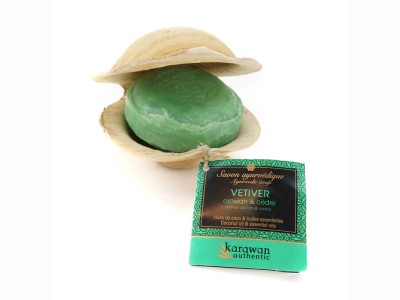 L'Herbier de Sophie - Savon ayurvédique Vétiver - Karawan Authentic - 100g