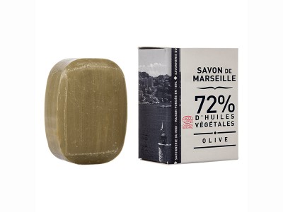 L'Herbier de Sophie - Savon de Marseille 72 % d'huiles végétales - olive - La Corvette - 100g
