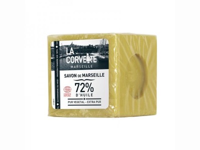 L'Herbier de Sophie - Savon de Marseille 72% d'huiles végétales extra pur - La Corvette - 500g