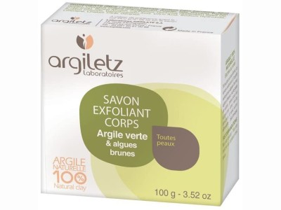 L'Herbier de Sophie - Savon exfoliant corps à l'argile verte et algues brunes - Argiletz - 100 g