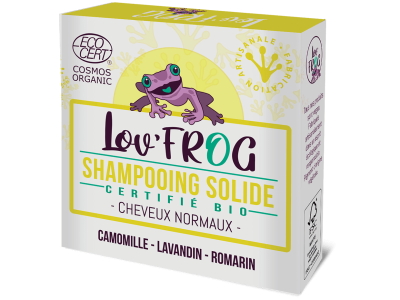 L'Herbier de Sophie - Shampooing solide cheveux normaux BIO - Lov'Frog - 50g