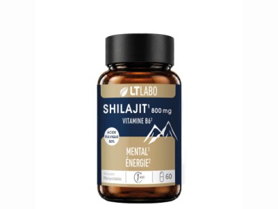L'Herbier de Sophie - Shilajit 800 mg et B6 -Lt Laboratoire-60 Gélules 