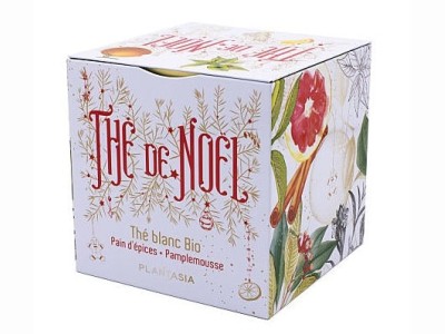 L'Herbier de Sophie - Thé de Noël blanc BIO, Pain d’Épices et Pamplemousse - Plantasia - 24 infusettes