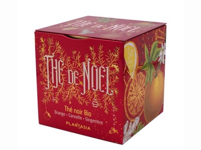 L'Herbier de Sophie - Thé de Noël noir BIO Orange, Cannelle et Gingembre - Plantasia - 24 infusettes