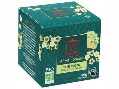 L'Herbier de Sophie - Thé noir épices de Noël BIO - Thé de la Pagode - Boîte 50g