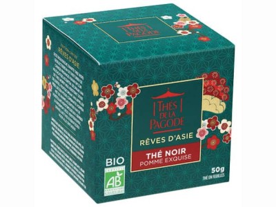 L'Herbier de Sophie - Thé noir pomme exquise - Thés de la Pagode - boîte 50g