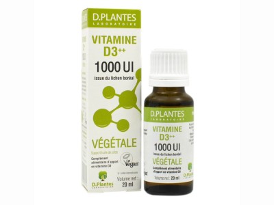L'Herbier de Sophie - Vitamine D3 ++ 1000 UI Végétale - D.Plantes - 20 ml