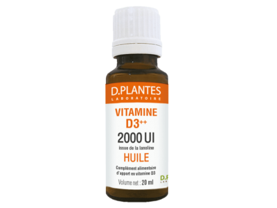 L'Herbier de Sophie - Vitamine D3++ huile 2000 UI gouttes - D.Plantes - 20 ml