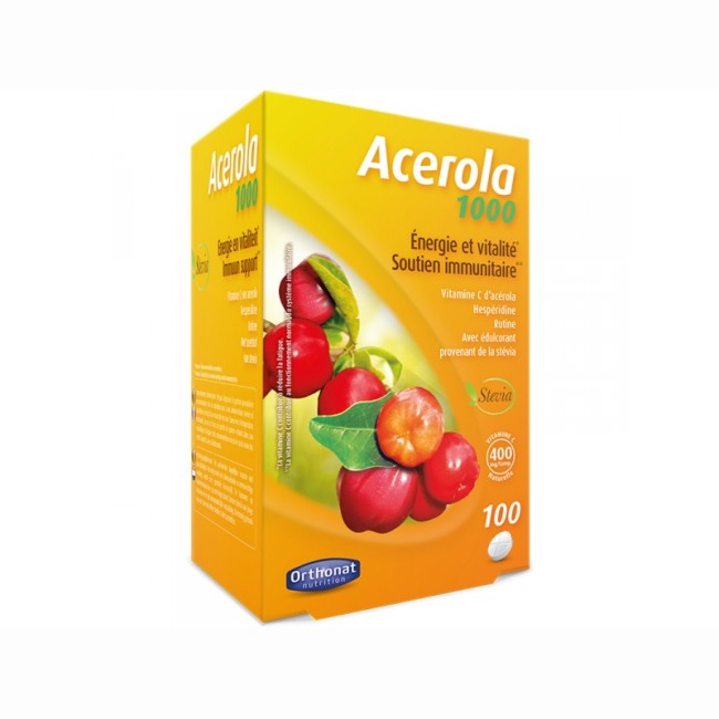 Acerola 1000 - Orthonat - 100 comprimés