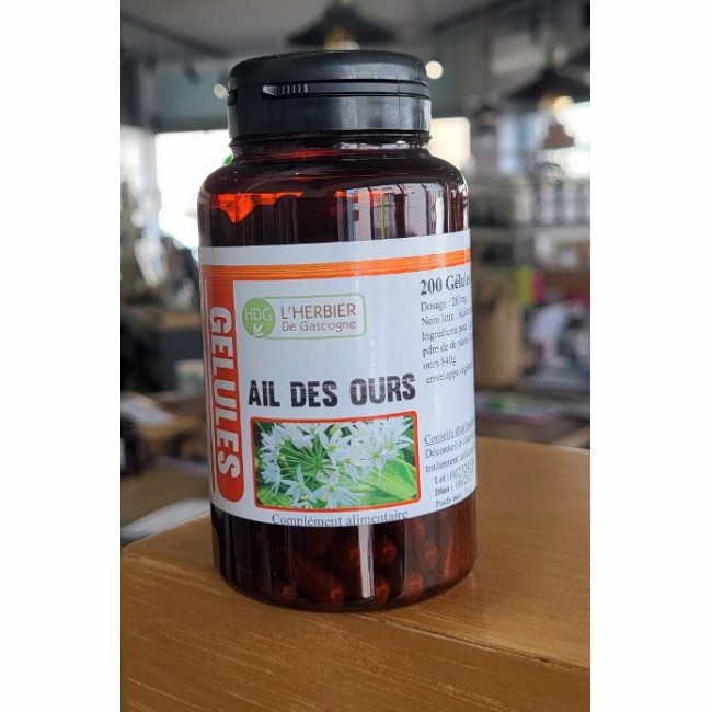 Ail des Ours -herbier de Gascogne -  en 200 gélules  280 mg