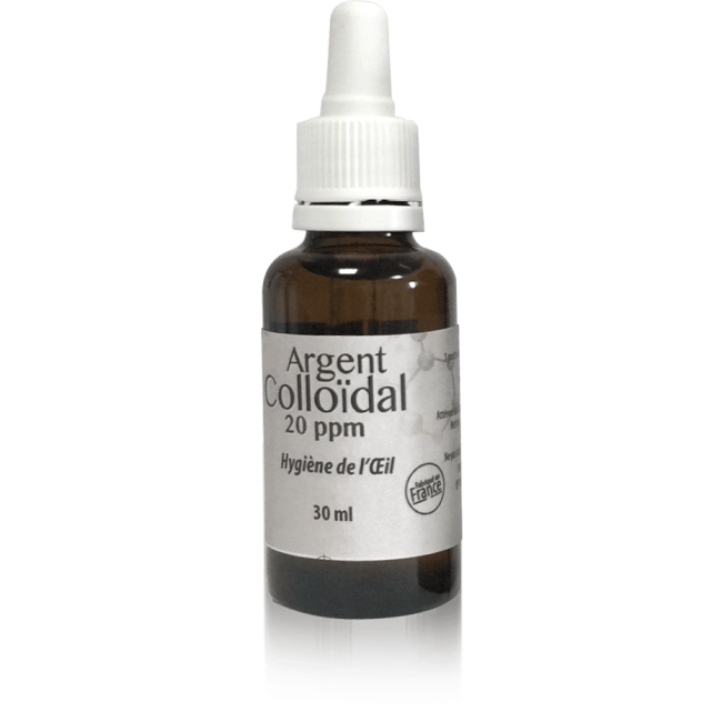 Argent Colloïdal 20 ppm - Hygiène de l'Oeil - 30 ml 