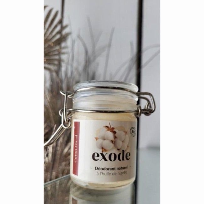 Baume Déodorant - EXODE - Fleur de coton - pot de 30 gr