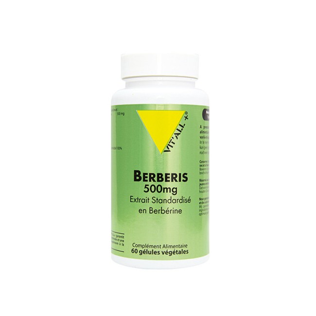 Berberis  500 mg - Vitall+ - 60 gélules végétales