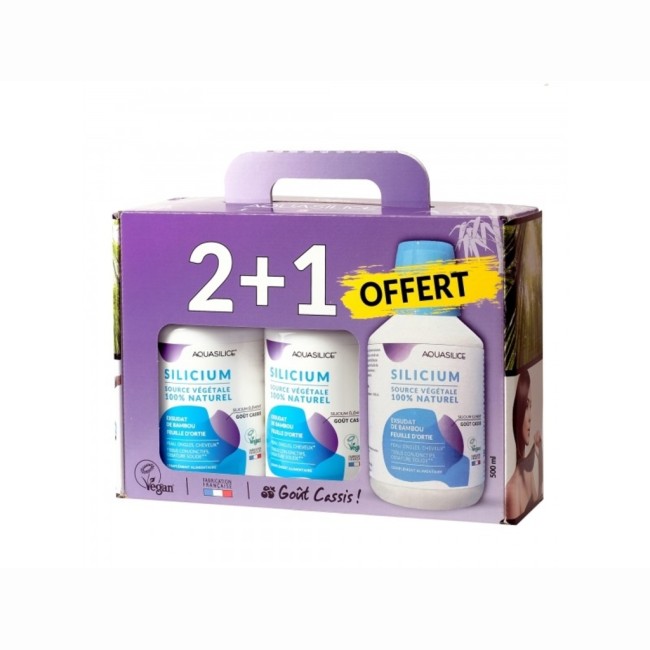 Coffret Silicium aquasilice-Source végétale-3x500ml