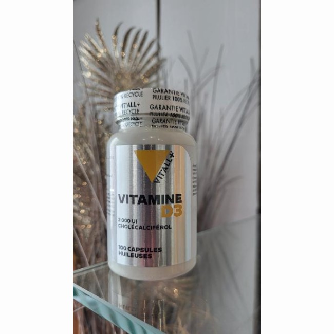 D3 2000 ui - Vitall+ - 100 capsules huileuse