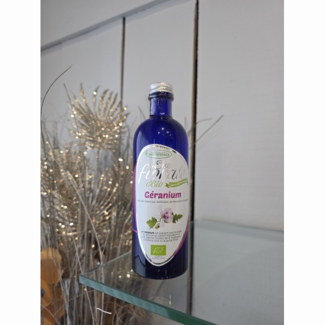 Eau Florale Bio Géranium - Phytofrance - 200 ml 