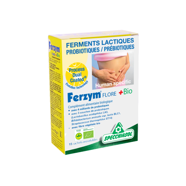 Ferzym BIO - Probiotiques / Prébiotiques -biothalassol- 15 sachets