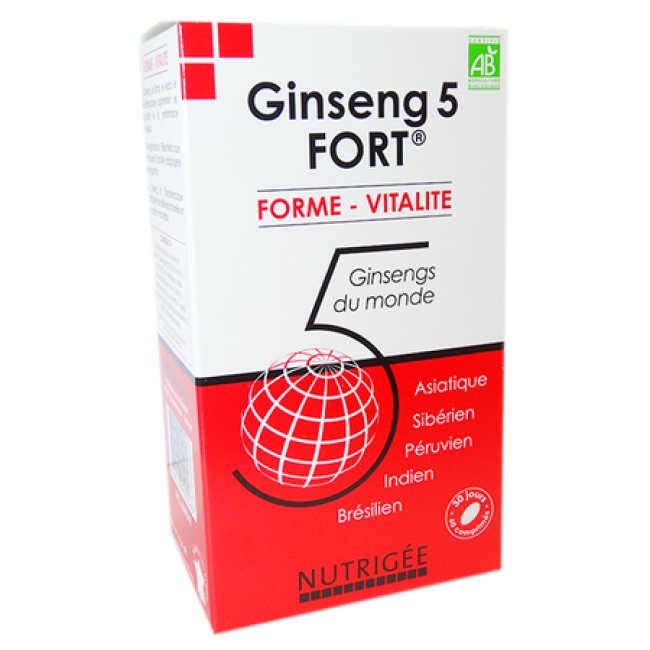 Ginseng 5 fort - Nutrigée - 60 comprimés