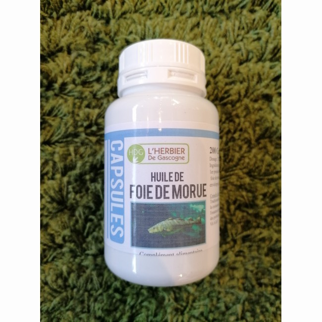 Huile de foie de morue - L'Herbier de Gascogne - 200 capsules