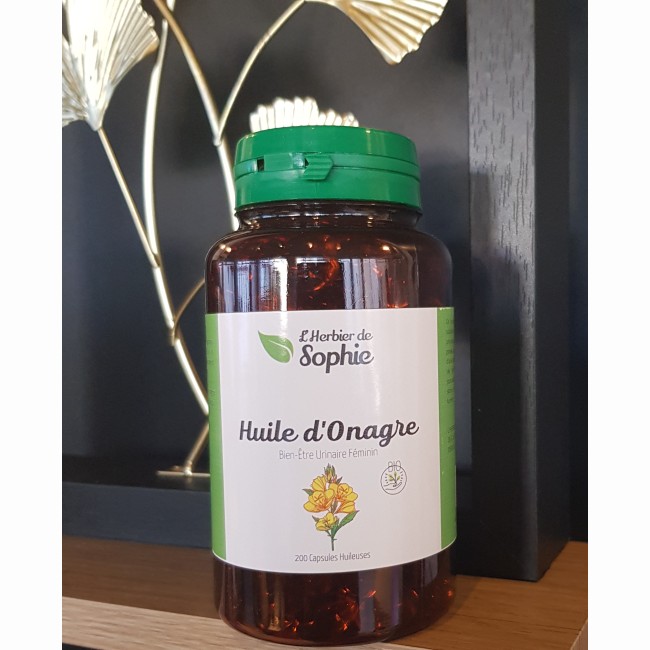 Huile de Onagre Bio- L'Herbier de Gascogne - 200 capsules