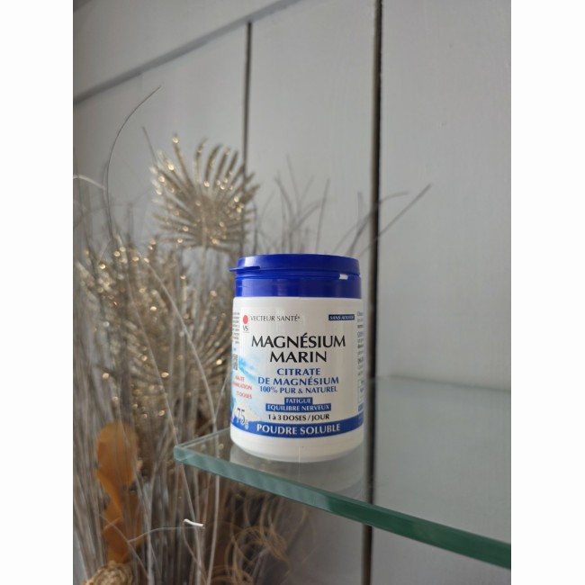 Magnésium marin poudre - Vecteur santé - 75 g 